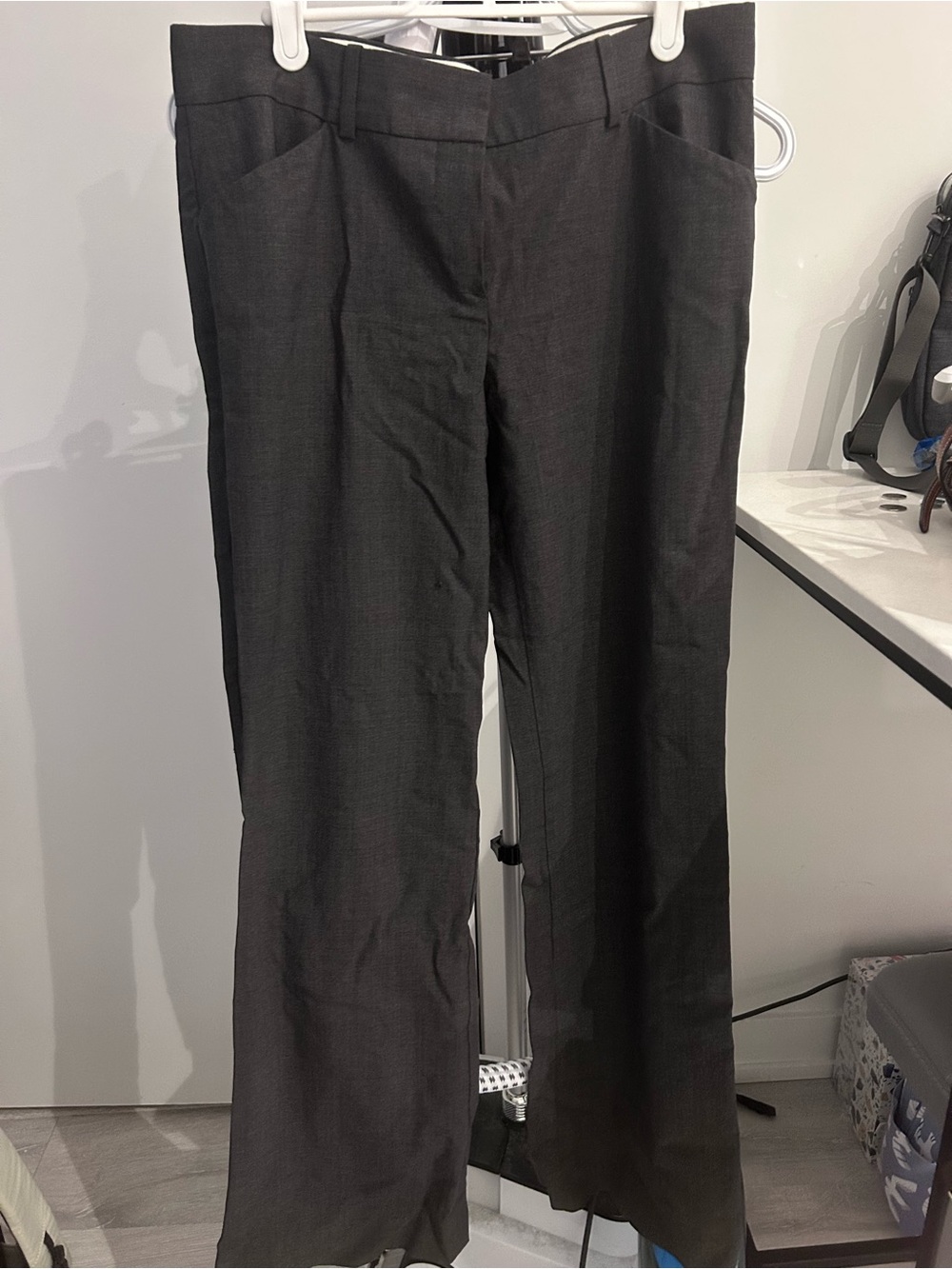 Theory Black Wide-Leg Dress Pants